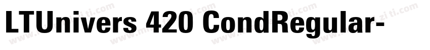 LTUnivers 420 CondRegular字体转换